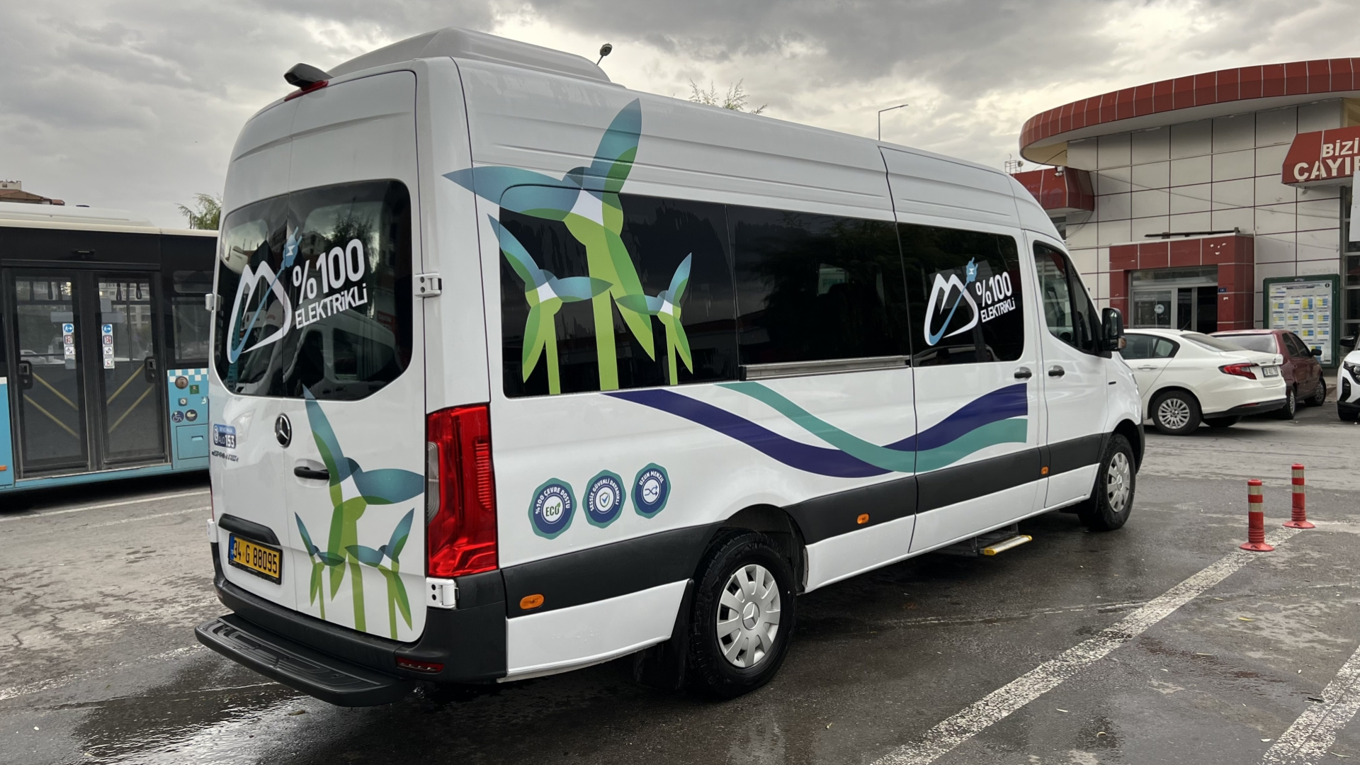 Kayseri'de elektrikli araçlar ilçe yollarında testte